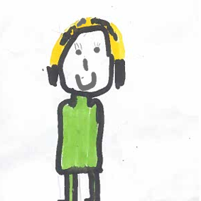 Miss Fletcher drawing